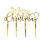 Preview: Cake Topper - Merry Christmas - Gold